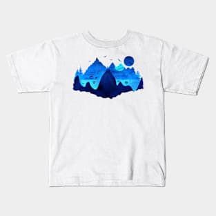 Dolphins swimming on the sea Kids T-Shirt